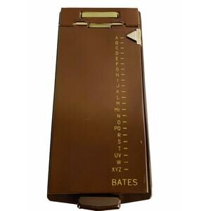 Vintage Bates List Finder Pop-Up Rolodex Model A Made in USA NJ